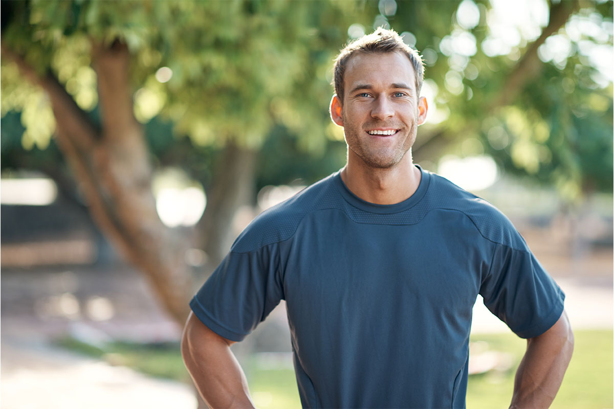 Man exercising after vitamin injections in St. John, IN